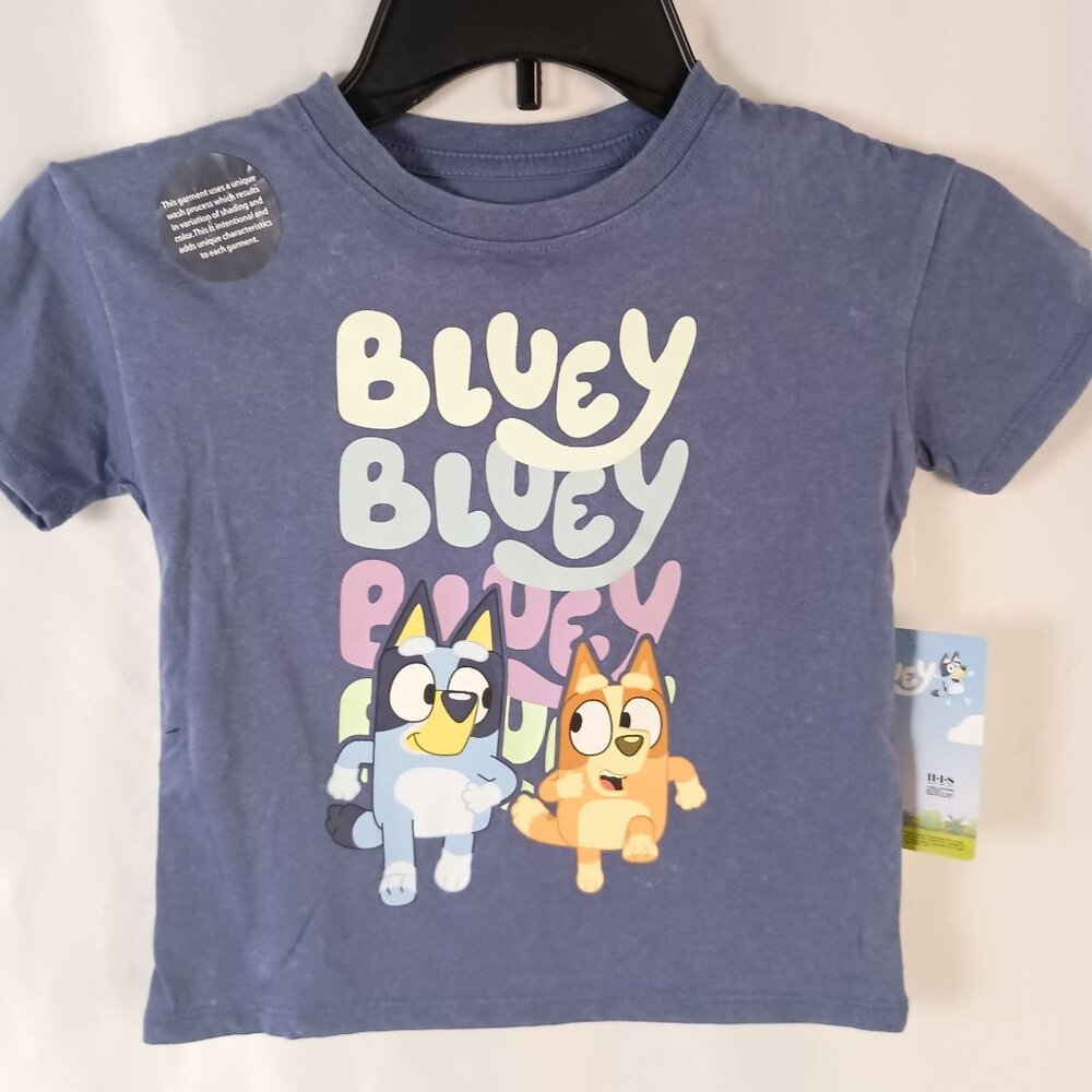 Bluey & Bingo Toddler Graphic T-Shirt Short Sleeve Kids Tee Size 5T NWT